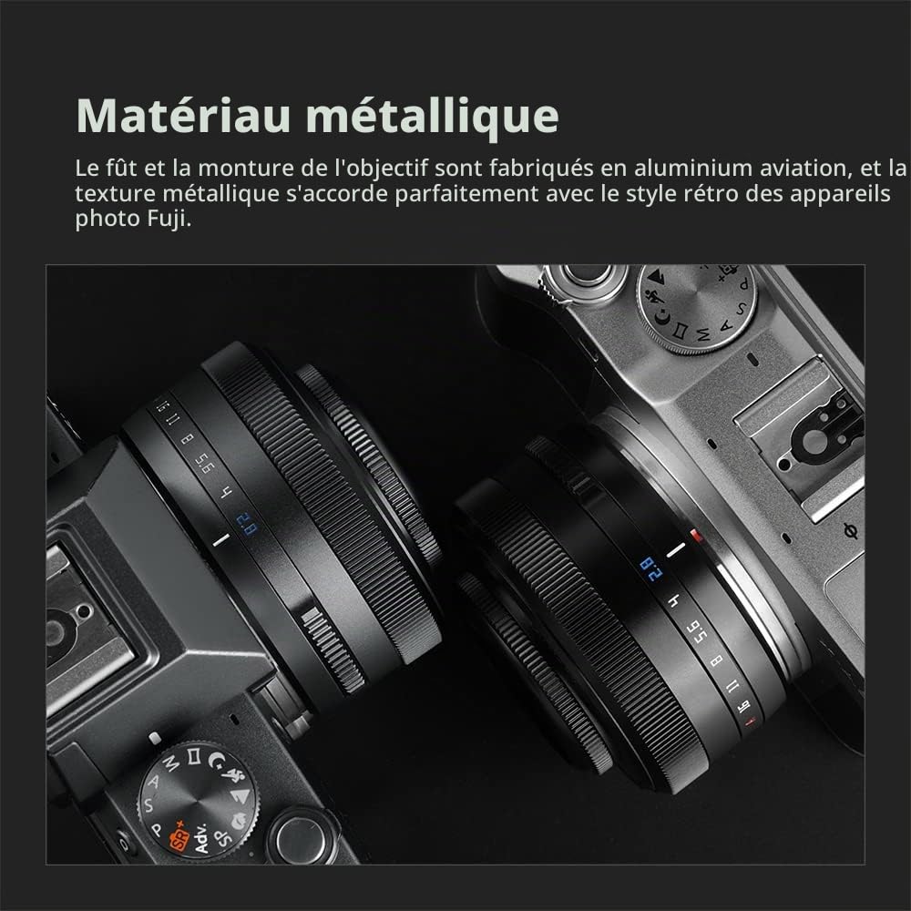 TTArtisan AF 27 mm F2.8 Objectif de mise au point automatique APS-C compatible avec les appareils photo sans miroir Sony E-Mount A5000 A5100 A6000 A6100 A6300 A6400 A6500 A6600 NEX-3 NEX-3N NEX-3R NEX