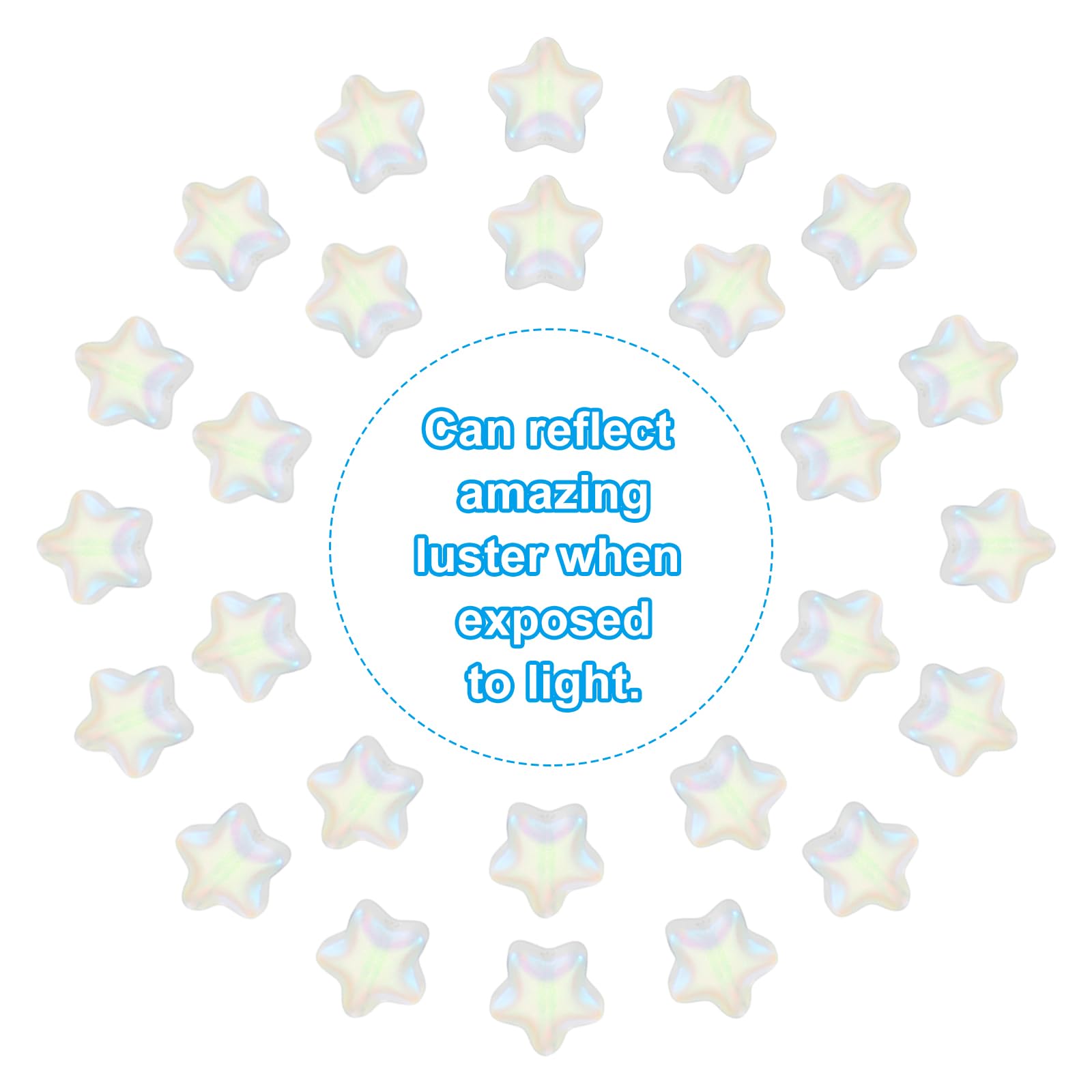 PATIKIL 8mm Crystal Star Beads - Image 3