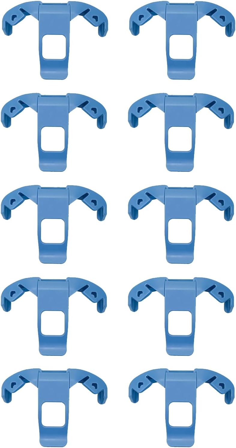 10PCS Clip for Zebra TC51 TC52 TC52X TC56 TC57 TC57X TC52AX Barcode Scanner - Belt Carrying Holder, Plastic Phone Case & Holster PN: SG-TC5X-CLIPHC1-01 (Blue)