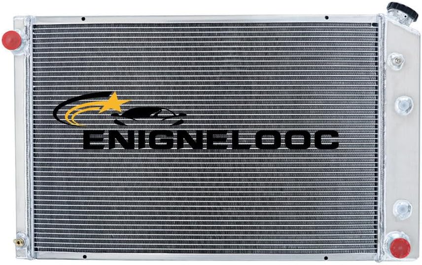 Amazon.com: Enignelooc 4 Row Aluminum Radiator for 1973-1991 Chevy C/K ...
