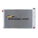 Enignelooc 4 Row Aluminum Radiator for 1973-1991 Chevy C/K 10 20 Pickup Silverado Truck Blazer