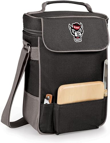 Miniatura 23 de PICNIC TIME NCAA Duet - Bolsa aislante para vino y queso Negro con detalles grises.,2-Negro con detalles grises.