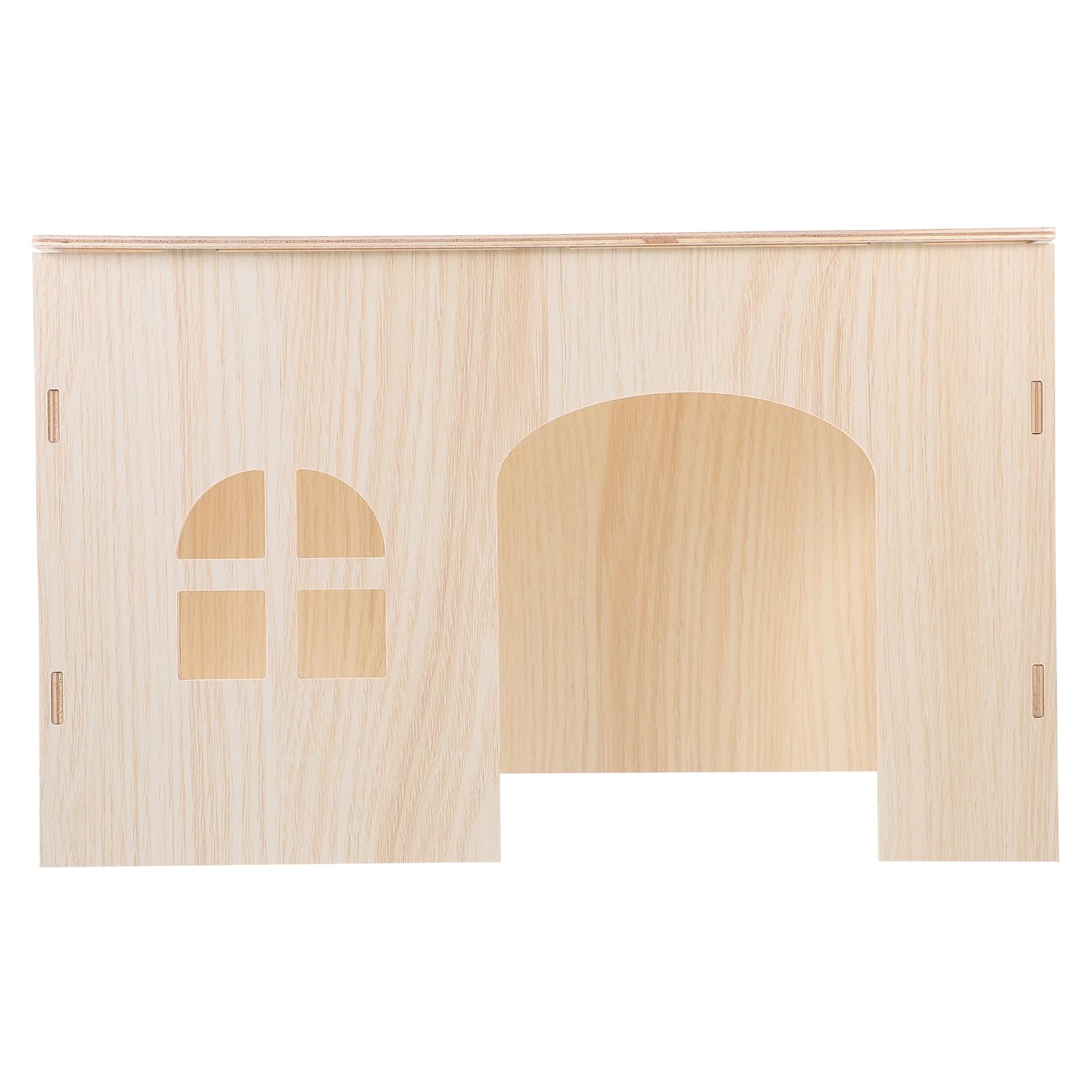 minkissy Großes Holzhaus für Kleintiere Eichhörnchen und Hamster Versteck Meerschweinchen Schlafhaus Stabiles Haustier Nest und Ausruhen