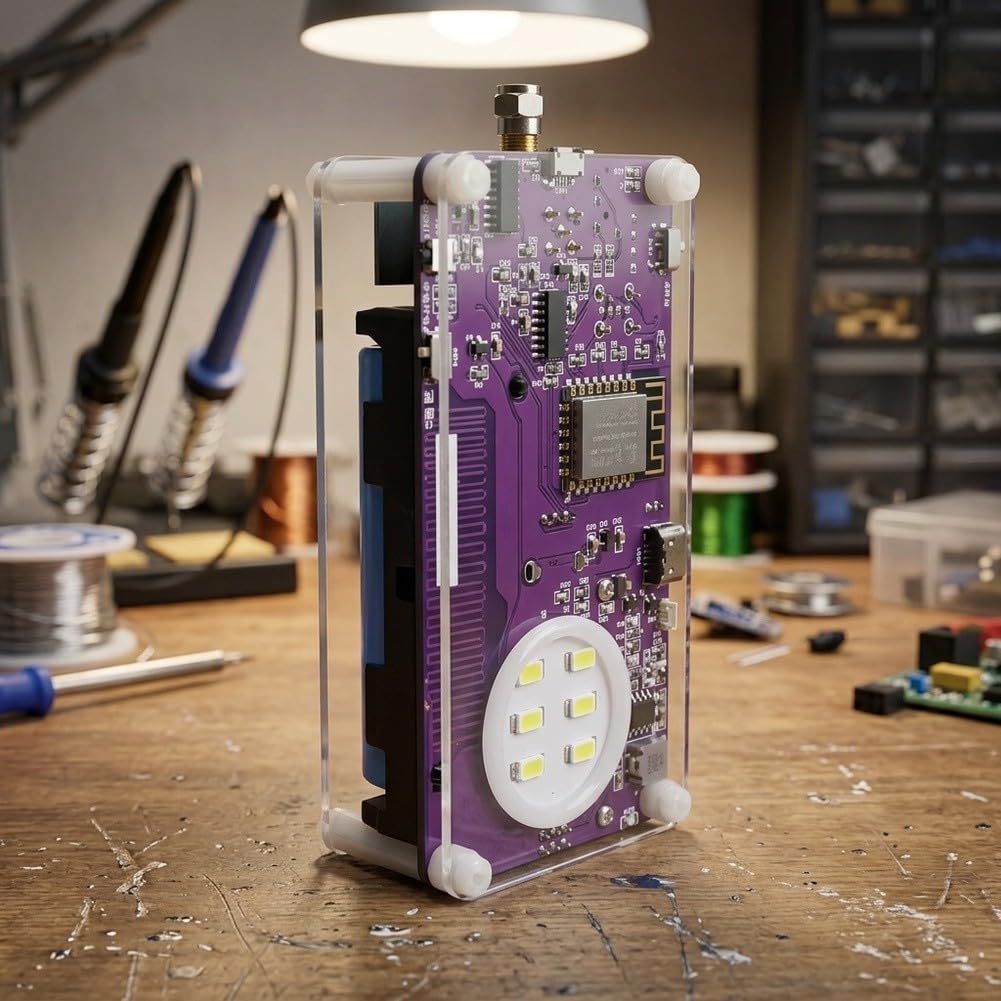 SSB Vollband Radio Handheld für dsp Chip 2500mAh SSB Vollband(Transparent) | Einseitenband SSB, volles Band 157kHz-30MHz, hochsensibler für dsp-Chip, 2500mAh für akku, für ota Updates
