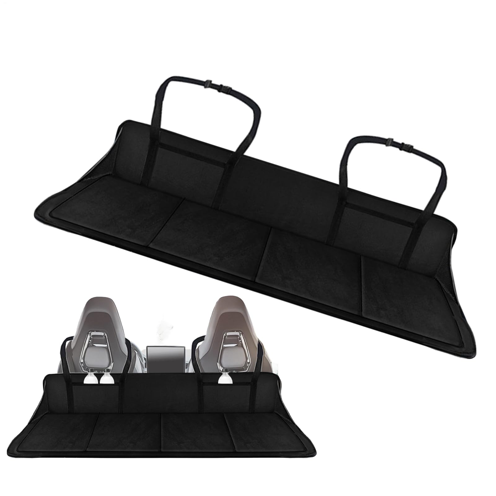 Genérico Placa Extensible para Asiento Trasero del Coche - Cama Extensible para Asientos Posteriores de Vehículo,Colchón Plegable para Dormir En Coche para Camping Y Viajes