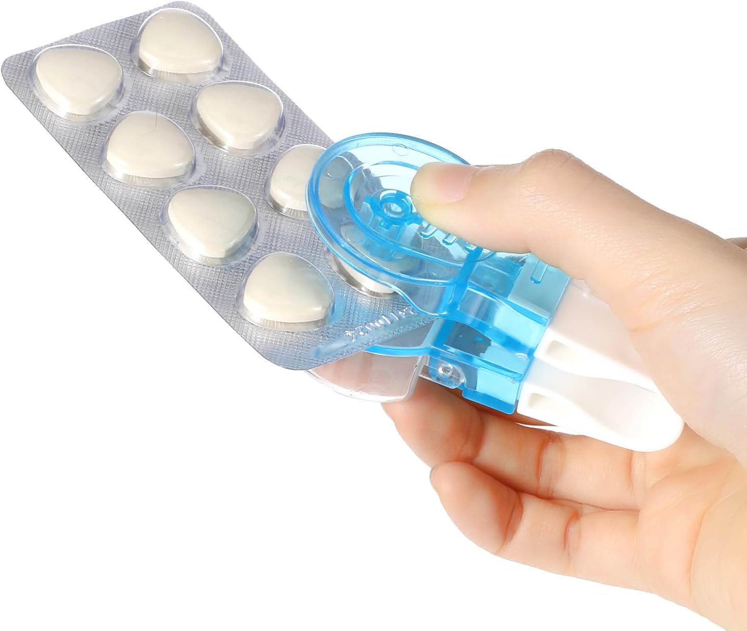 Portable Pill Taker Remover Pill Popper Blister Pack Opener Popper Assistance Tool 2PCS Pills Extractor Tool Contact Easy to Take Ou Travel Tablet Dispenser Personal Pill Organizers Healthy