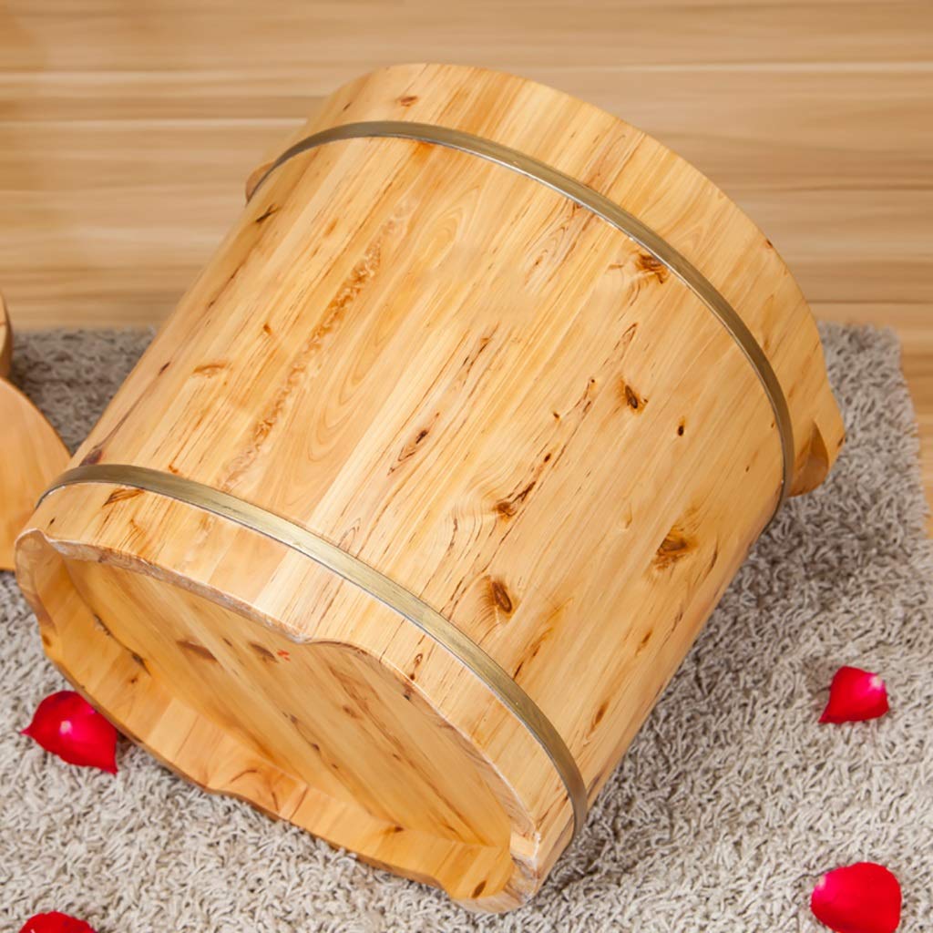 Barili di legno per pediluvi in cedro, botti per pediluvi, lavandini rialzati, vasche per pediluvi, bacinelle per pedicure, secchi per fumigazione, secchi per lavapiedi in legno con coperchi, casa,