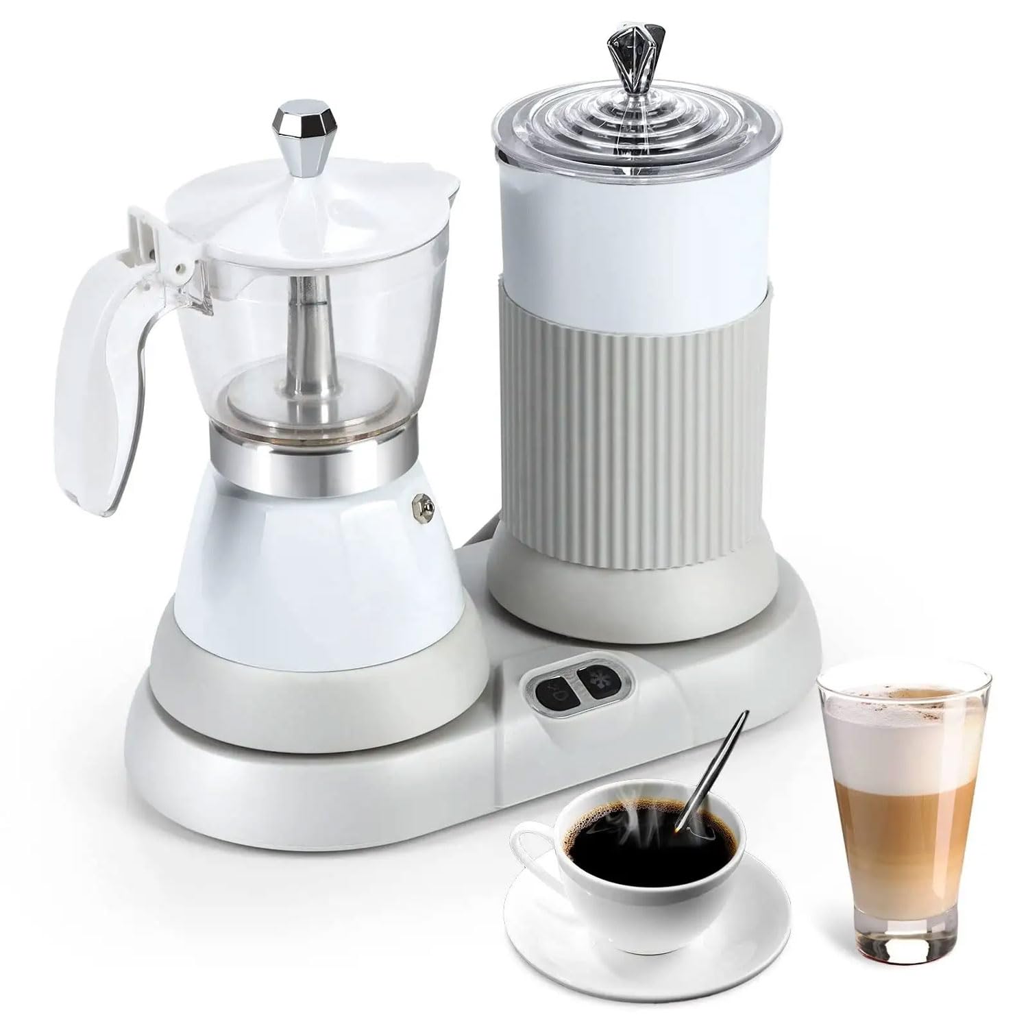 Macchina Per Caffè Espresso, Mini Macchina Automatica Per La Schiuma Di Latte Domestica Da 480 W, Macchina Per Caffè Espresso a Preparazione Lenta Con Montalatte, Per Casa, Cucina, Caffetteria