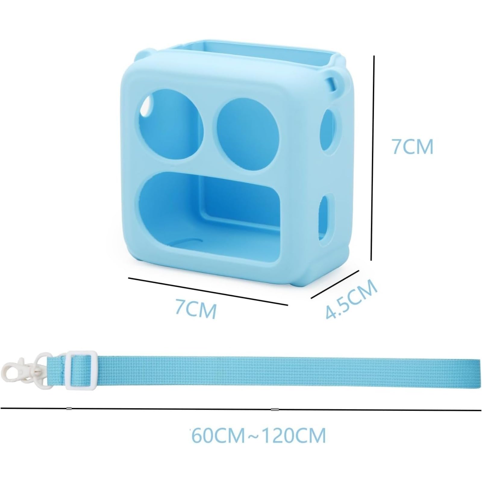 LICHIFIT Coque de protection en silicone pour Yoto Mini 2024 - Multifonction - Avec espace pour cartes et bandoulière