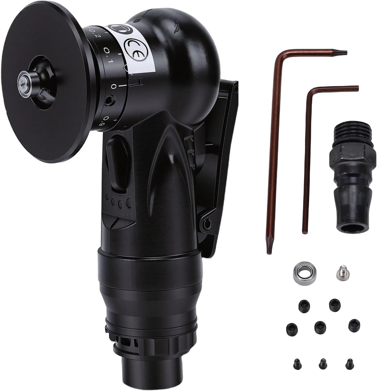 Handheld Air Chamfer Tool, 30000rpm Pneumatic Deburring Machine for Metal and Woodworking R0 R1 Angle 0.1 0.9mm Depth
