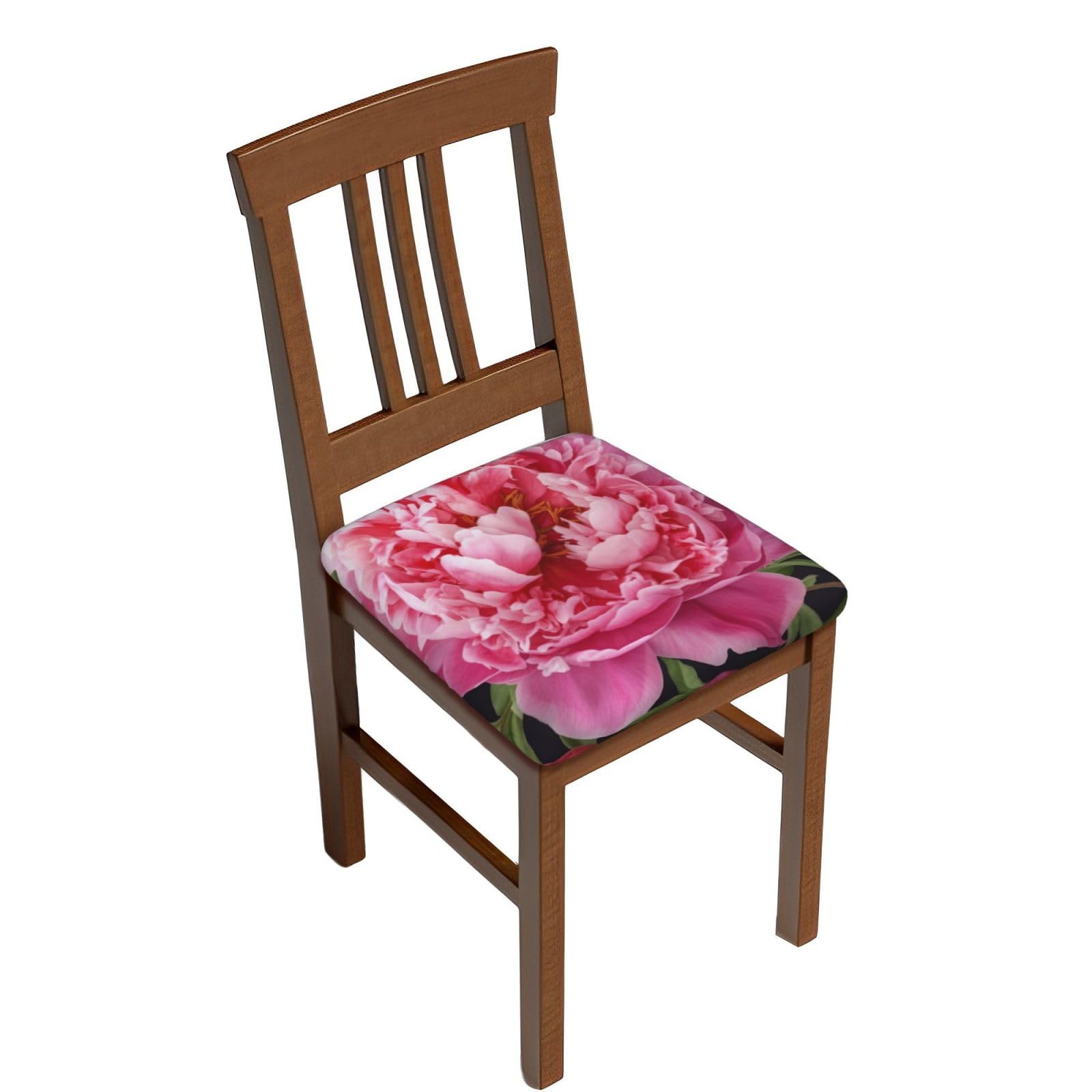 Housse de tabouret de bar carrée lavable et amovible en velours doux élastique