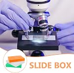 SEWACC 3pcs Microscope Slide Boxes Plastic Storage Container for Glass Slides Laboratory Organizer