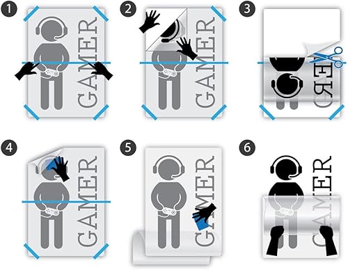 Miniatura 5 de calcomanía de pared de vinilo fotógrafo de cámara retro cubos pegatinas de Decor (Grandes 1354ig)