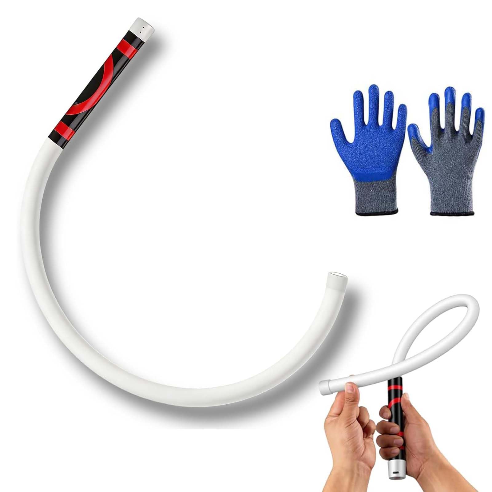 Flexible LED Work Light, Bendable Flashlight Stick for Mechanics Auto Repair, Rechargeable Inspection Light with High Lumen and 3 Brightness Modes for Tight Spaces (1)