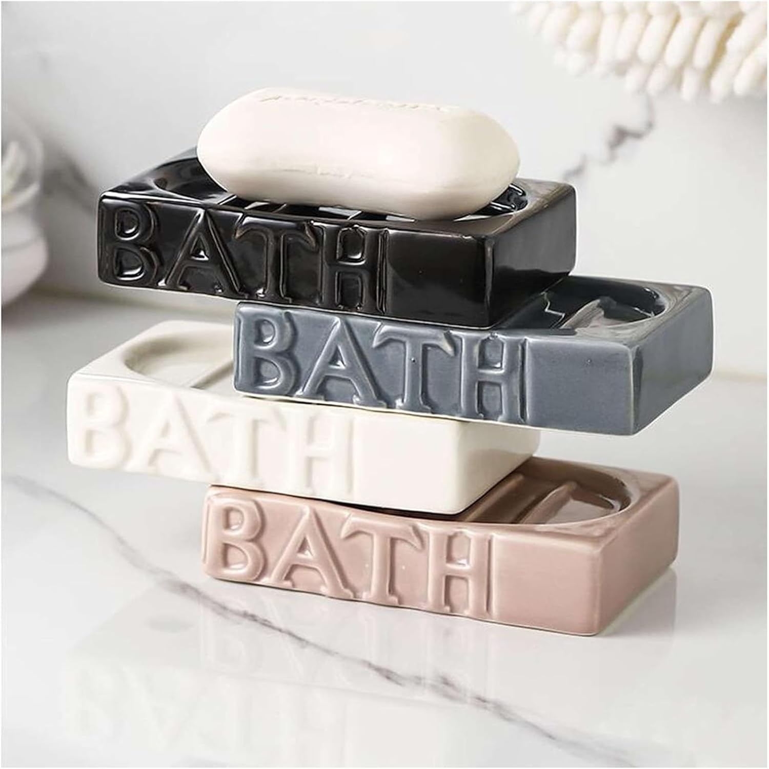 Soap Dispensers,Bathroom soap dispenser,handwash dispenser bottle Ceramic Soap Dish&Lotion Dispenser, Hand Soap Dispenser, Bathroom Accessories, Soap Tray Set-grey-Soap Dispenser & Soap Dish(Grey)