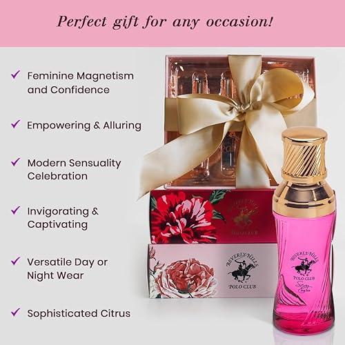 Miniatura 3 de Beverly Hills Polo Club Sexy for Her  Perfume para mujer con notas de cítricos, jazmín y rosa  Fragancia fresca y floral  Eau De Parfum Spray 3.40