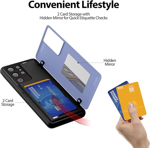 Miniatura 178 de GOOSPERY Parachoques magnético para puerta compatible con Galaxy S23, tarjetero tipo cartera, cierre automático, protección de doble capa resistente