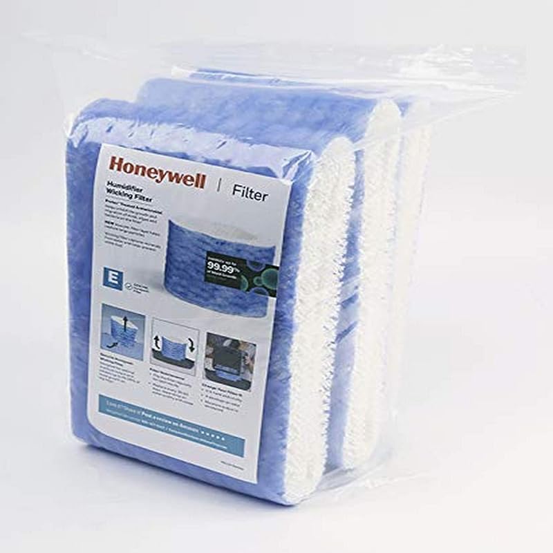 Honeywell Humidifier Replacement Wicking Filter E, 3 Pack, HC14PF3 | 3 Genuine Filters for Reduced Mineral Buildup, Cleaner Moisture and Reliable Performance