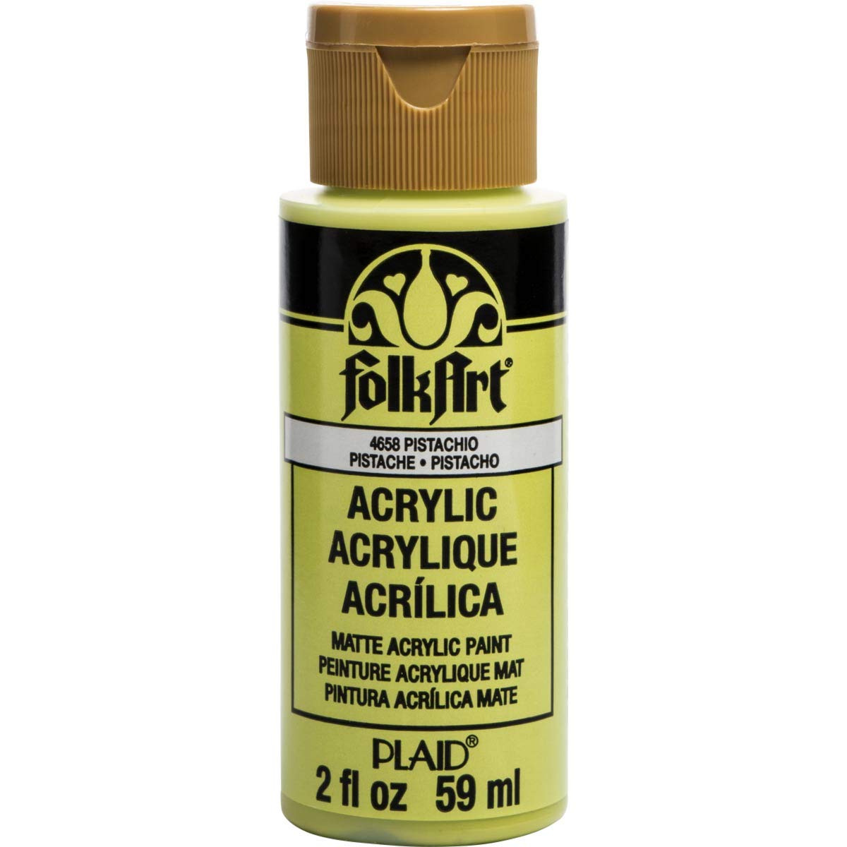 FolkArt Acrylic Paint, 2 oz, Pistachio 2 Fl Oz