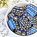 Blue and Gold Little Prince Baby Shower Mini Chocolate Candy Bar Wrapper Labels, Party Favor Stickers - 45 Count