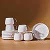 karaca saturn platinum set of 6 coffee cups 90 ml porcelain for coffee tea service espresso cups mocha cups tea milk turkish coffee espresso set turkish traditional coffee cup