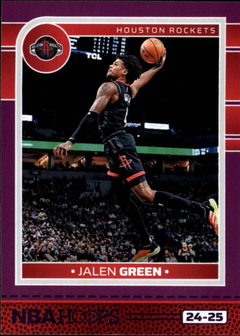 Amazon.com: 2024-25 NBA Hoops Purple #26 Jalen Green Houston