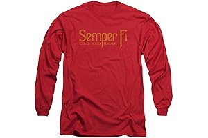 US Marine Corps: Semper Fi Red Men's Long Sleeve