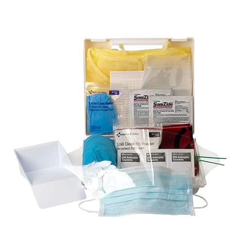 First Aid Only Kit de vertido corporal de agentes patógenos de la sangre Total 1 Blanco 1