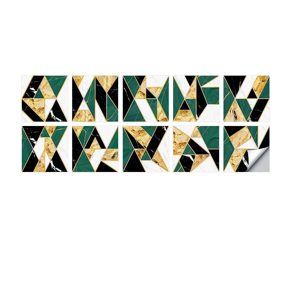 Wall Tile Sticker Tile Stickers Living Room Decoration Mural Wallpaper Abstract Pattern Removable Wall Sticker(Color8,Size2)