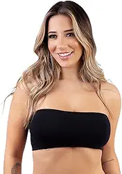 Top Faixa de Algodão Cropped Sem Bojo Conforto Sutiã Tomara que Caia