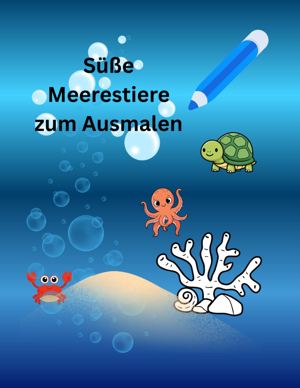 Meine 28 liebsten Meerestiere: Das liebevolle Malbuch mit 28 einzigartigen Meeresbewohnern für Kinder ab 4 Jahren – Von verspielten Delfinen bis zu geheimnisvollen Tiefseefischen.