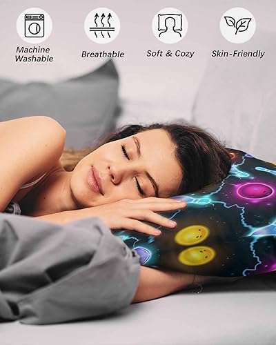 Miniatura 4 de Fundas de almohada deportivas de bolos tamaño Queen, 2 paquetes de fundas de almohada suaves para sofá, sofá de cuerpo largo, funda de cojín lumbar