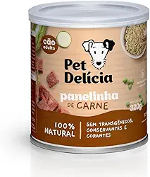 Pet Delícia Panelinha de Carne 320g, Alimentação Natural para Cães, Com Carne Bovina e Legumes Selecionados