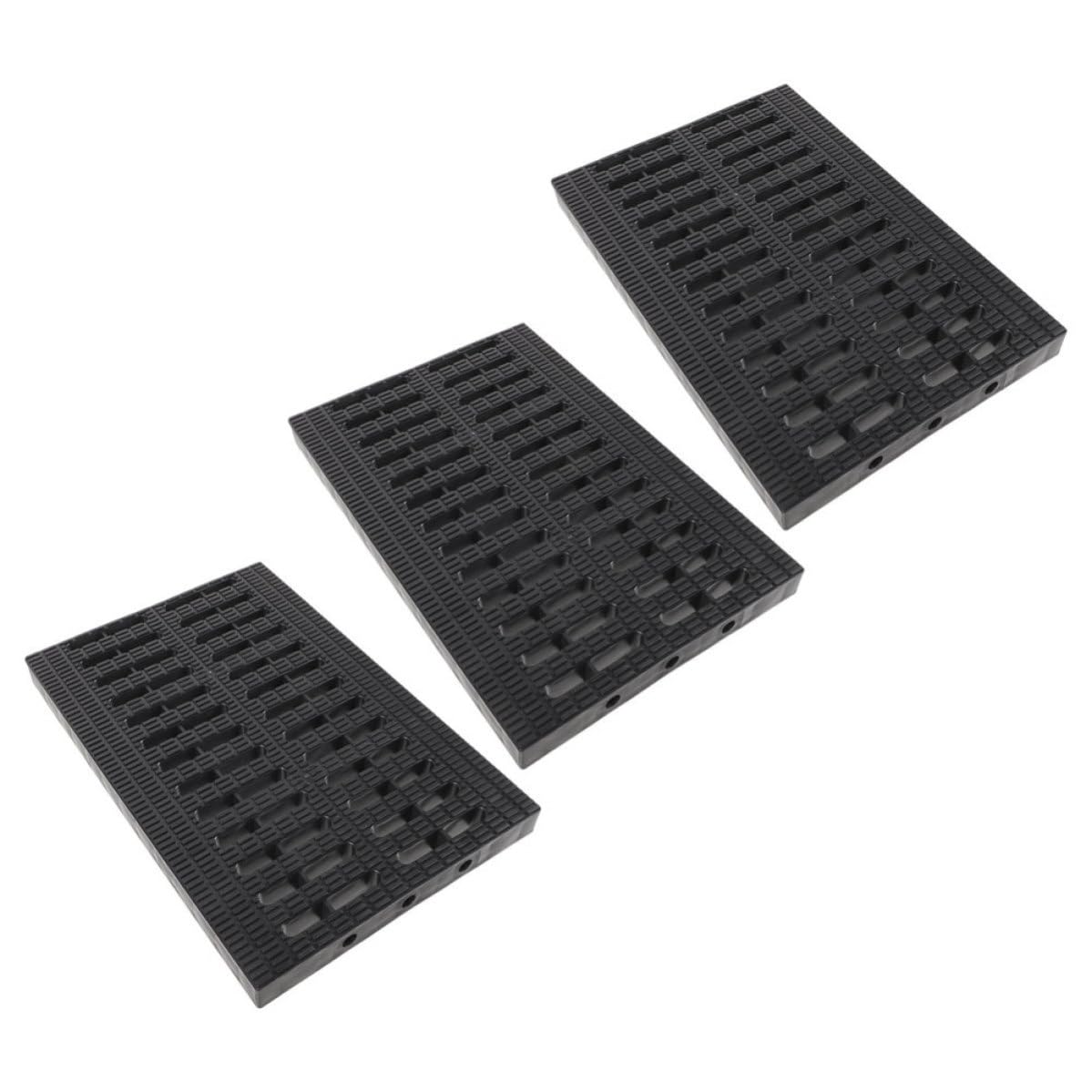 3 Piezas Cubierta de Rejilla de Drenaje para Exterior, Plástico