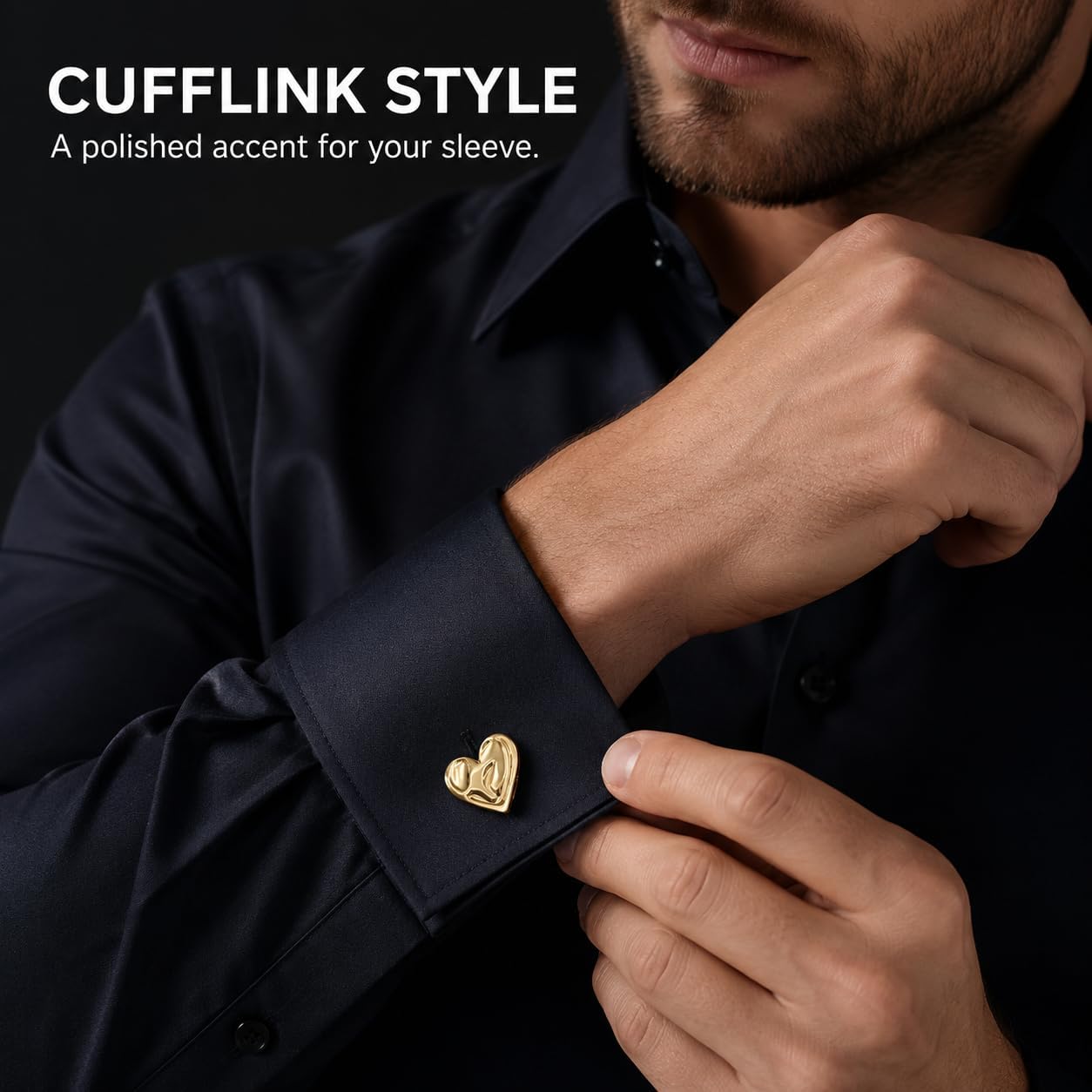 Women’s Elegant Cufflinks, Multi-Style Suit Shirt Decor Accessories