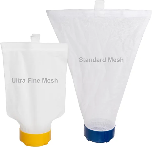 POOLAZA Pool Vacuum Bag Replacement for POOLAZA Pool Vacuum Jet Cleaner T3310 Series (1 Standard Mesh, 1 Fine Mesh)