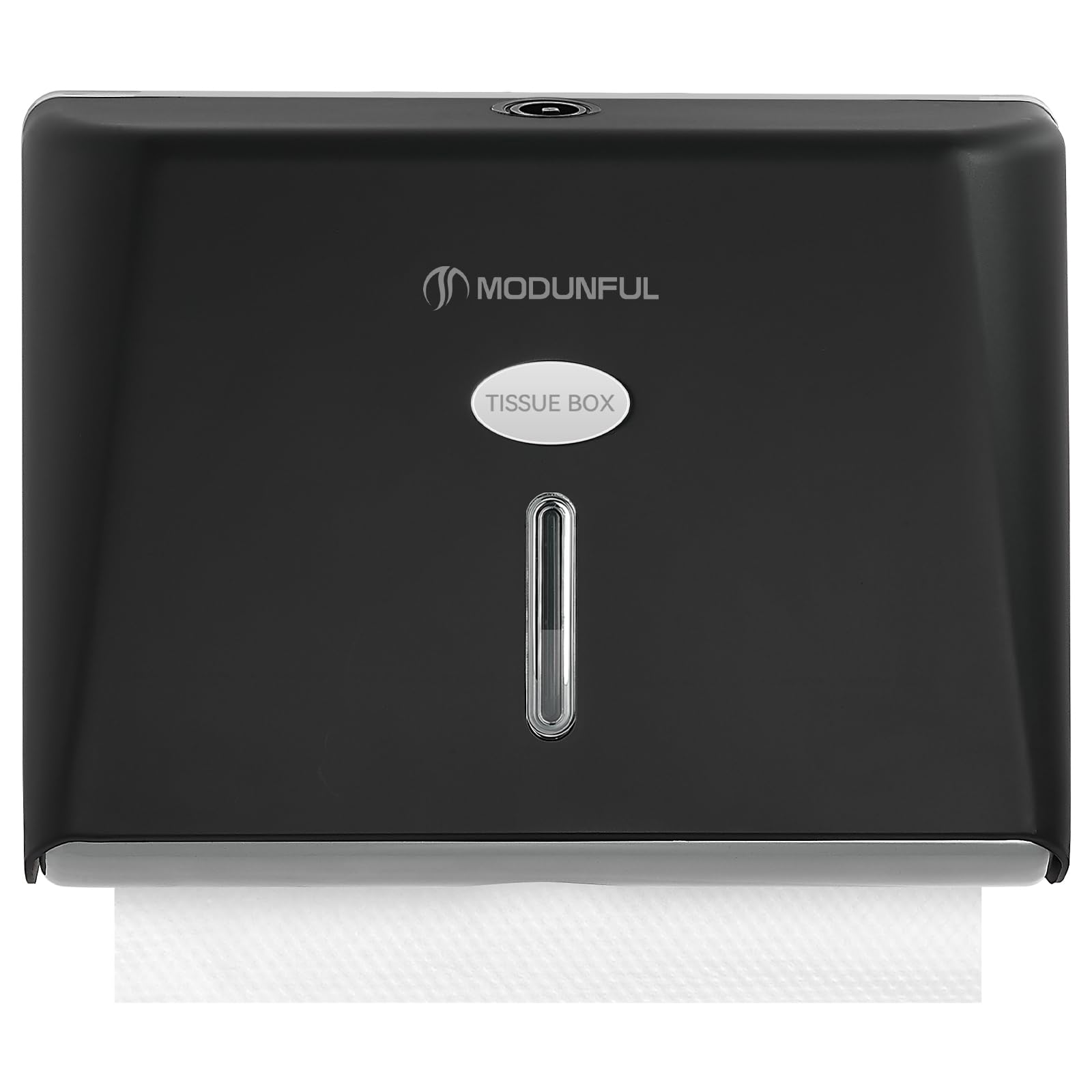 modunful Dispensador de toallas de papel para montaje en pared sin taladrar, dispensador de toallas para Z/V-Falz M doblado Toallas de Papel Toallas de Papel Toallas de Papel para Baño, Negro Global Recycled Standard Global Recycled Standard Global Recycled Standard