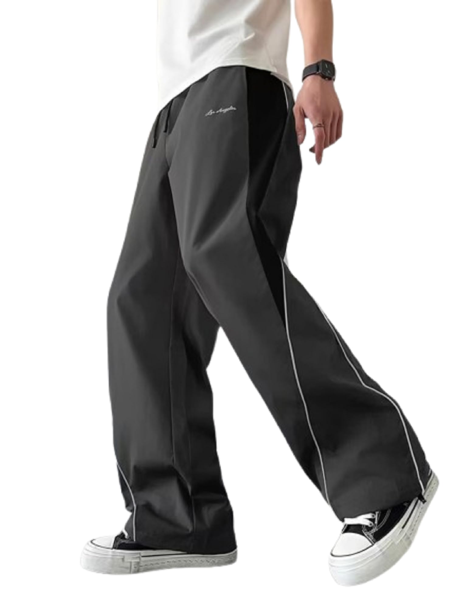 Lymio Men's Gray Track Pant TP-111-113 Grey - Image 1