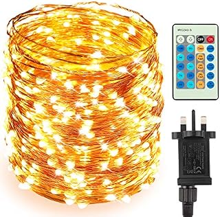 Speclux Christmas String Lights 50M 500 LEDs Copper Wire Starry Fairy Lights, Dimmable with Remote Control, Decorative Christmas Lights Waterproof for Indoor Outdoor Garden Terrace Bedroom