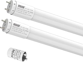 JESLED Pack of 2 LED Tubes 120 cm T8 G13, 14 W 4000K, 2934 Lumens, PC, High Performance, Includes Primer – Ideal for Office, Supermarket, Warehouse