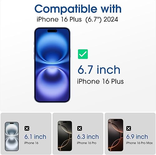 Miniatura 8 de amFilm OneTouch 2+2 protectores de pantalla para iPhone 15 Plus de 6.7 pulgadas, vidrio templado con protector de lente de cámara, kit de