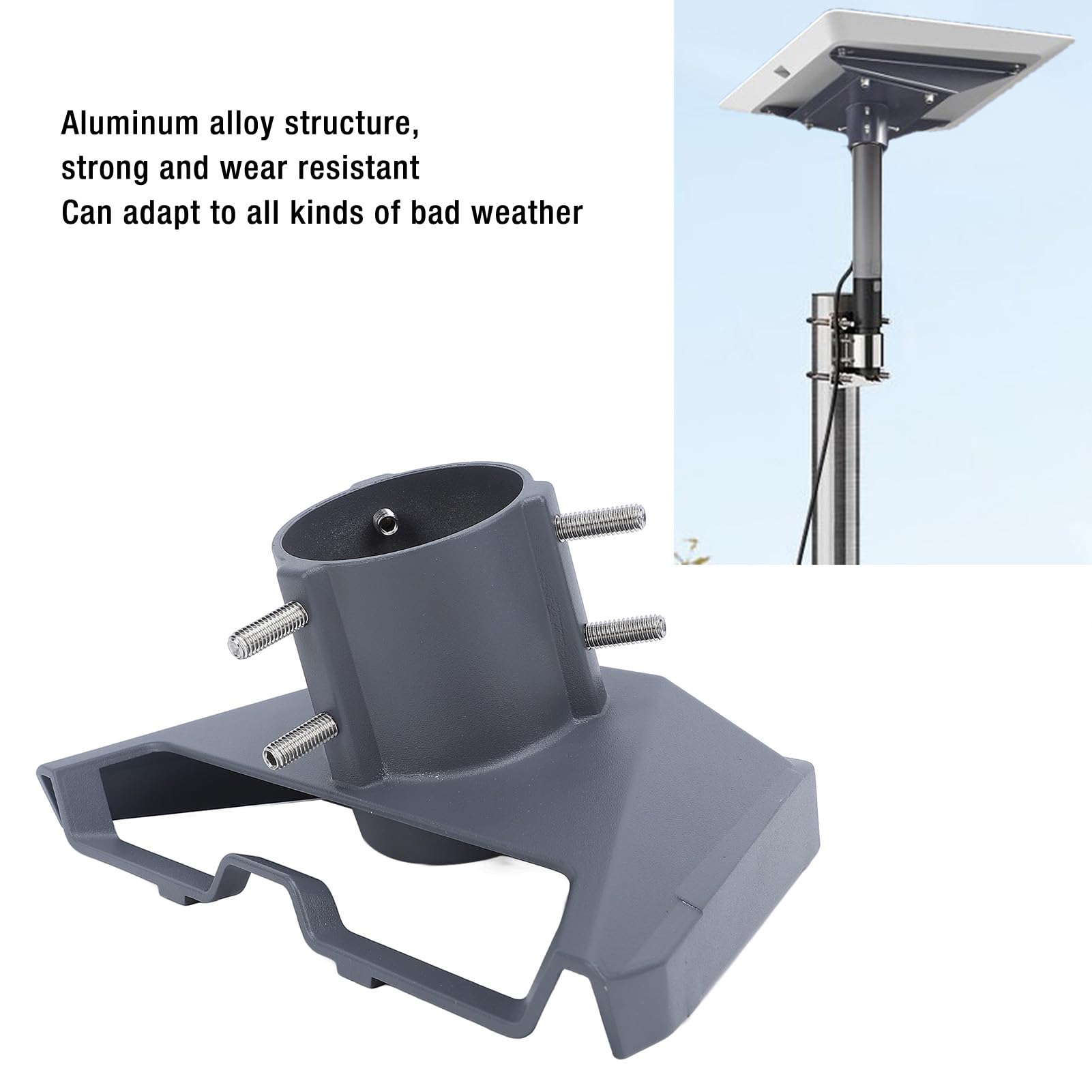 pour support satellite, alliage d'aluminium haute résistance, robuste et fiable, installation facile, résistant aux intempéries, multifonctionnel pour divers appareils