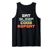 Eat Sleep Code Repeat Coding Developer Lifestyle Tank Top