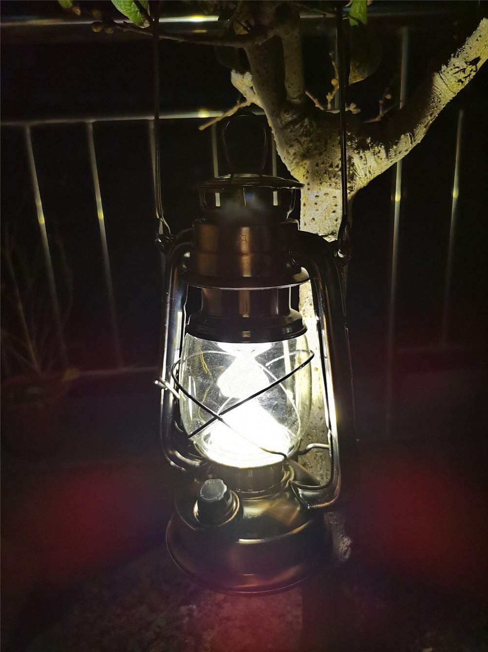 Lanterne Camping LED Rechargeable Ulalaza – Lampe Torche + Lanterne Latérale, IP64, Batterie Externe, Crochets, Pliable – Idéal Randonnée, Panne, Jardin