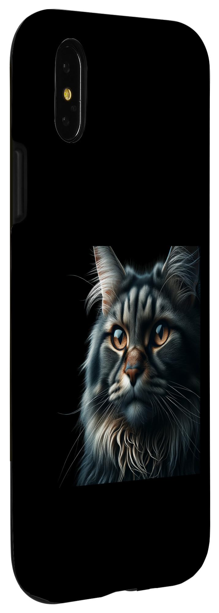 iPhone X/XS Manx Cat Shirt Cat Face Cute Cat Lover Cat Mom Dad Portrait Case - Image 3
