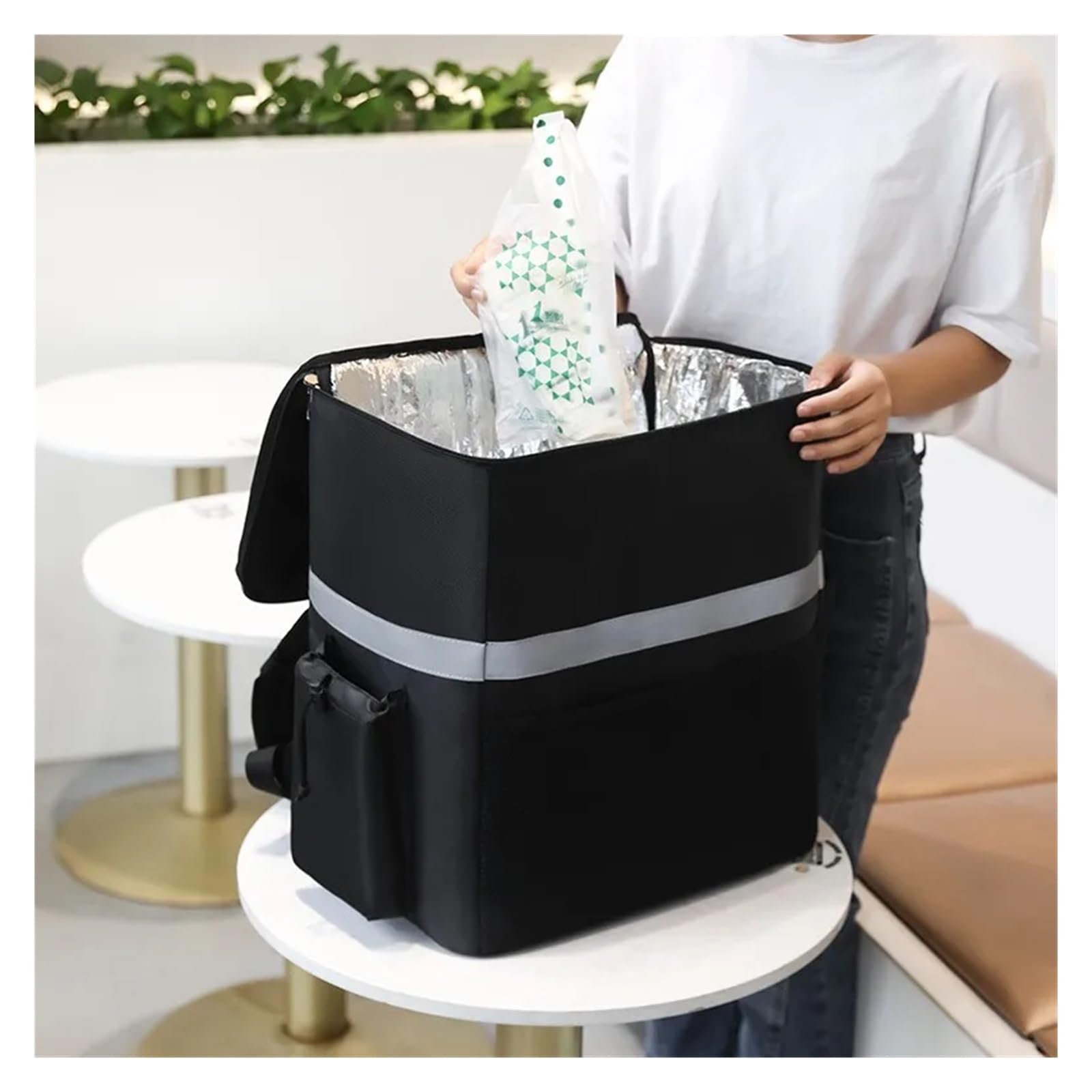 Glacière isotherme extra large de 35 L for aliments, sac à dos isotherme for conserver la fraîcheur et la livraison