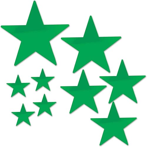 Vista 48 de Beistle 72-Pack Foil Gold Star Cutouts, Awards Night Party Decorations for Festive Celebrations, Starry Theme Decor for Wall & Table, 5