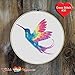 Rainbow Hummingbird Premium Cross Stitch Kit - Everything Included - 10 Inch Hoop, Needle, DMC Thread, Fabric, and Easy-to-Follow Instructions