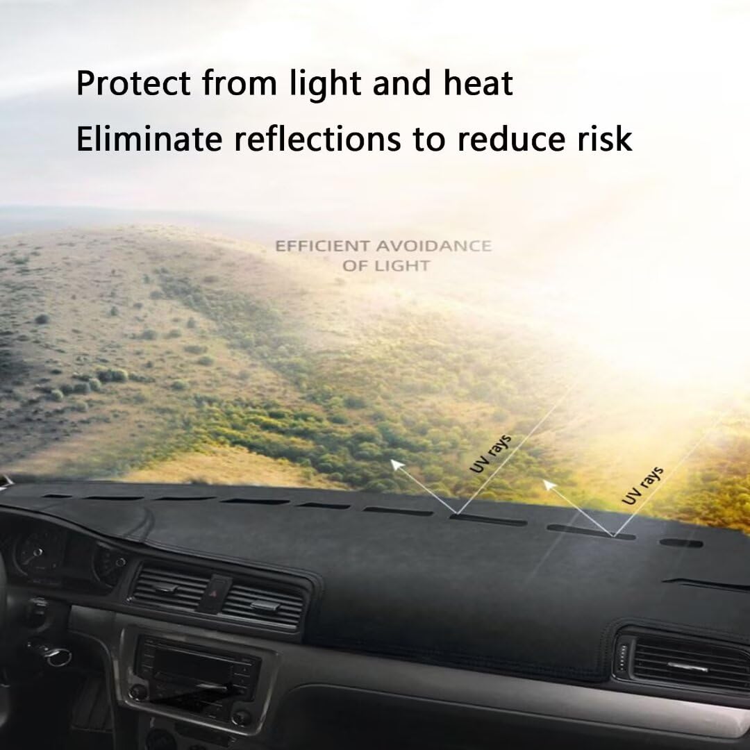 générique Cuir de Haute qualité Protection Tableau de Bord Compatible avec LR Freelander 2，Tableau de Bord-Protection Solaire