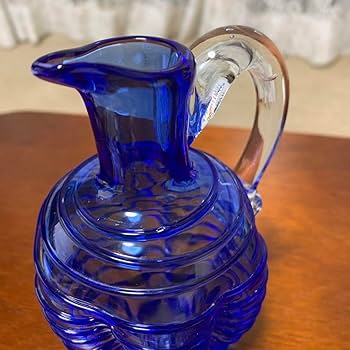 ガラス水差し　花瓶 Amazon.co.jp: 琉球ガラス 水差し ピッチャー フラワー型 花瓶